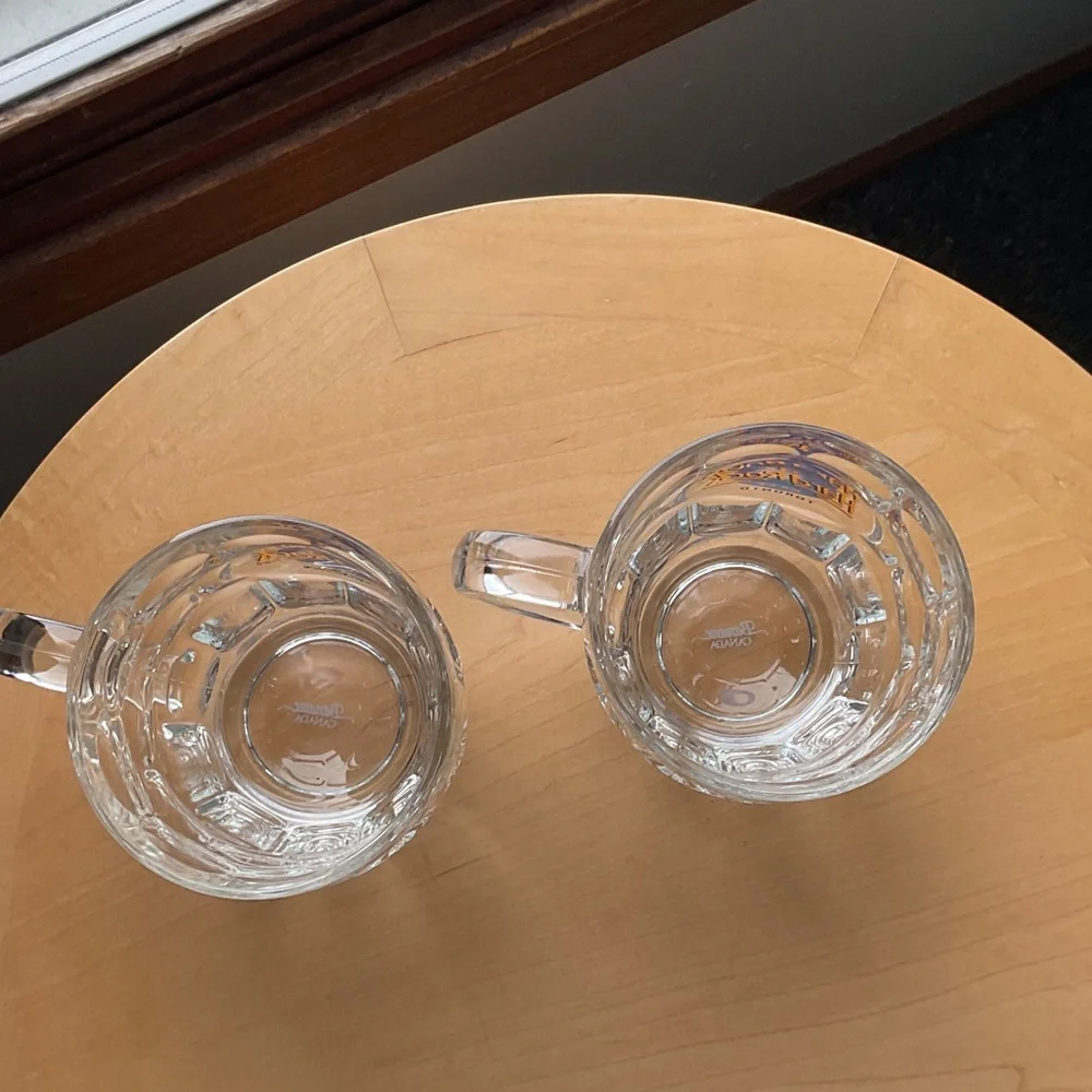 Hard Rock SET Cafe Toronto Glass Mugs - Clear and Blue ONE  SKYDOME - Picture 4 of 12